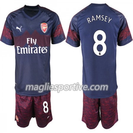 Completo Calcio Arsenal Aaron Ramsey 8 Bambino Divisa Trasferta 2018/2019